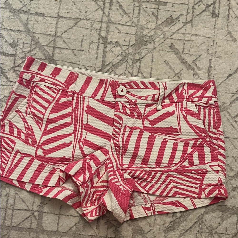 Pink and White Patterned Lilly Pulitzer Shorts